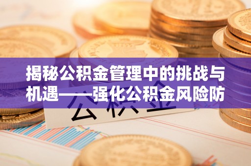 永嘉揭秘公积金管理中的挑战与机遇——强化公积金风险防控的多维策略