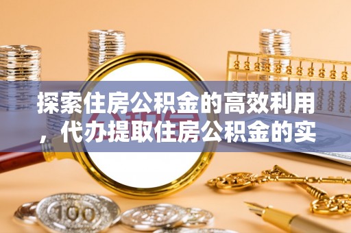 永嘉探索住房公积金的高效利用，代办提取住房公积金的实用指南
