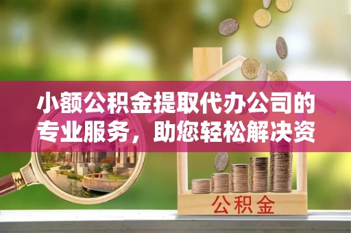 永嘉小额公积金提取代办公司的专业服务，助您轻松解决资金难题