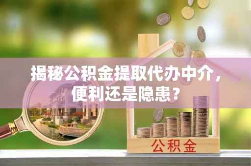 永嘉揭秘公积金提取代办中介，便利还是隐患？