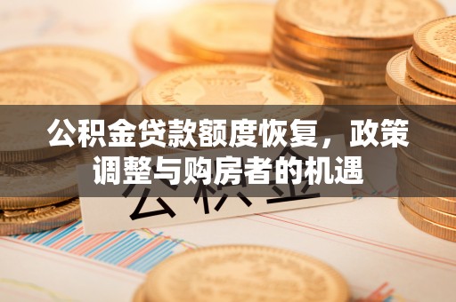 永嘉公积金贷款额度恢复，政策调整与购房者的机遇