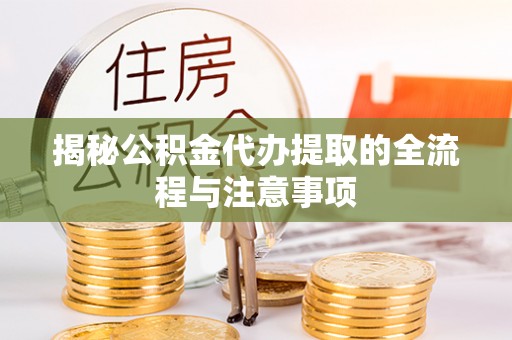 永嘉揭秘公积金代办提取的全流程与注意事项