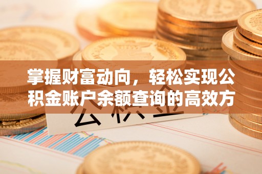 永嘉掌握财富动向，轻松实现公积金账户余额查询的高效方式