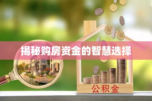 永嘉揭秘购房资金的智慧选择