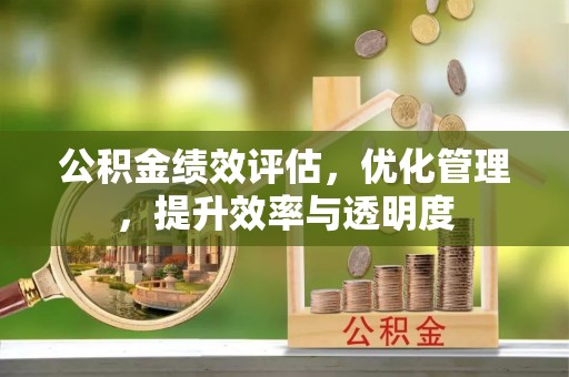 永嘉公积金绩效评估，优化管理，提升效率与透明度