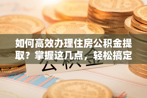 永嘉如何高效办理住房公积金提取？掌握这几点，轻松搞定！