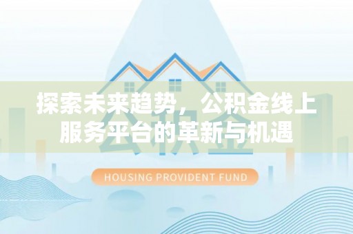 永嘉探索未来趋势，公积金线上服务平台的革新与机遇