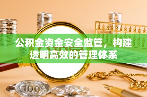 永嘉公积金资金安全监管，构建透明高效的管理体系
