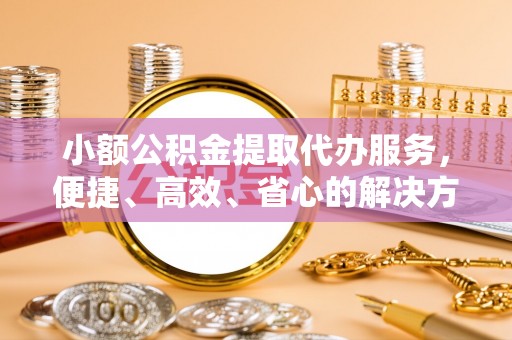 永嘉小额公积金提取代办服务，便捷、高效、省心的解决方案