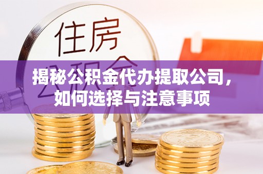 永嘉揭秘公积金代办提取公司，如何选择与注意事项