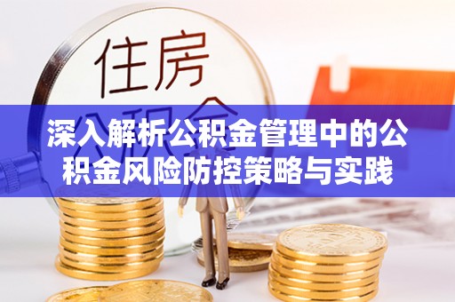 永嘉深入解析公积金管理中的公积金风险防控策略与实践