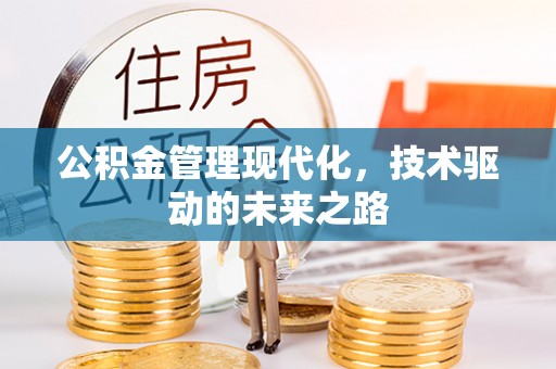 永嘉公积金管理现代化，技术驱动的未来之路